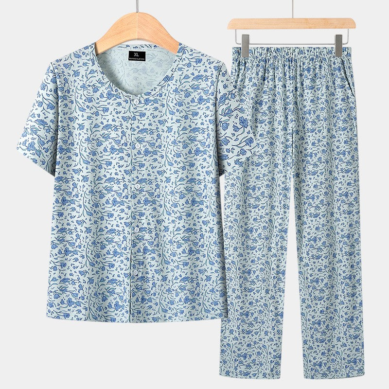 Comfortabele Dames Pyjama Twee-Delig Katoen