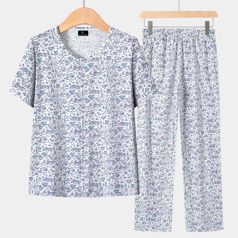 Comfortabele Dames Pyjama Twee-Delig Katoen
