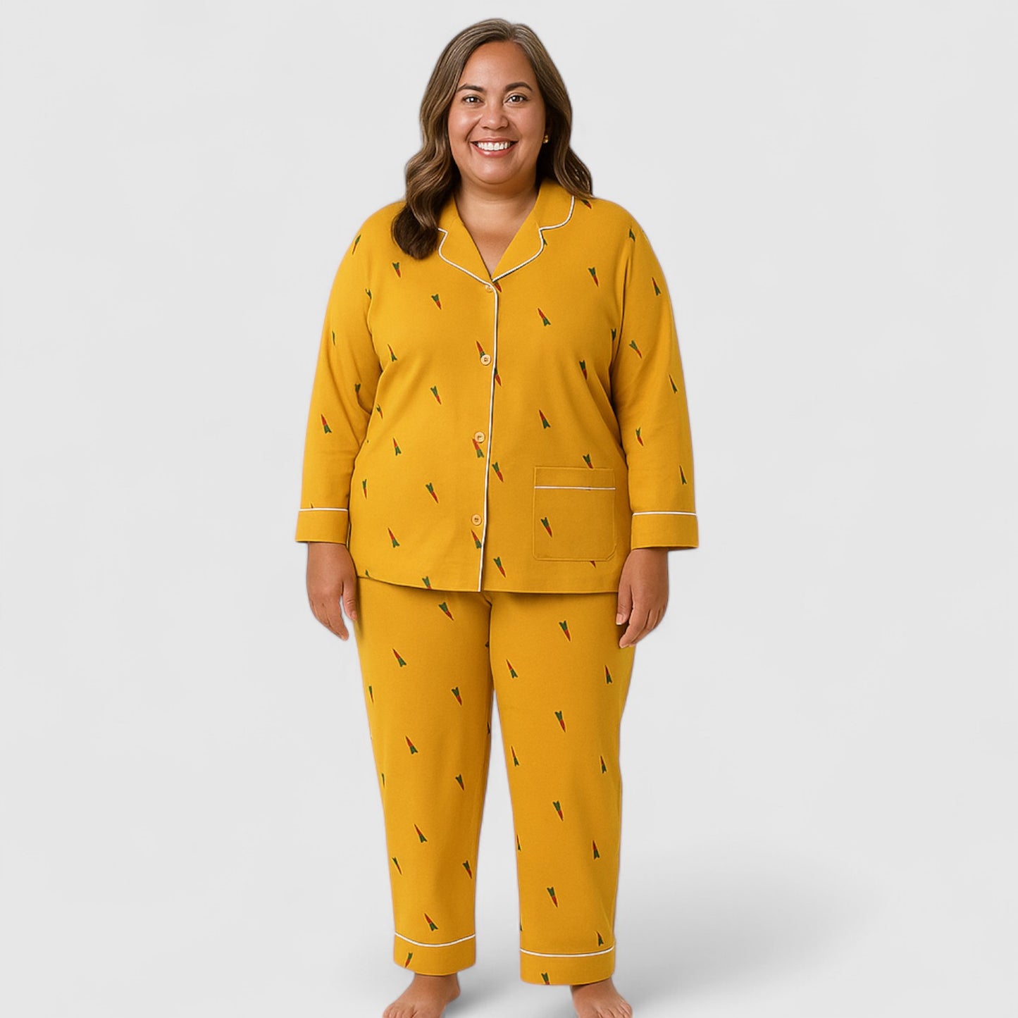 Dames Pyjama Set van katoen – Zacht & Comfortabel