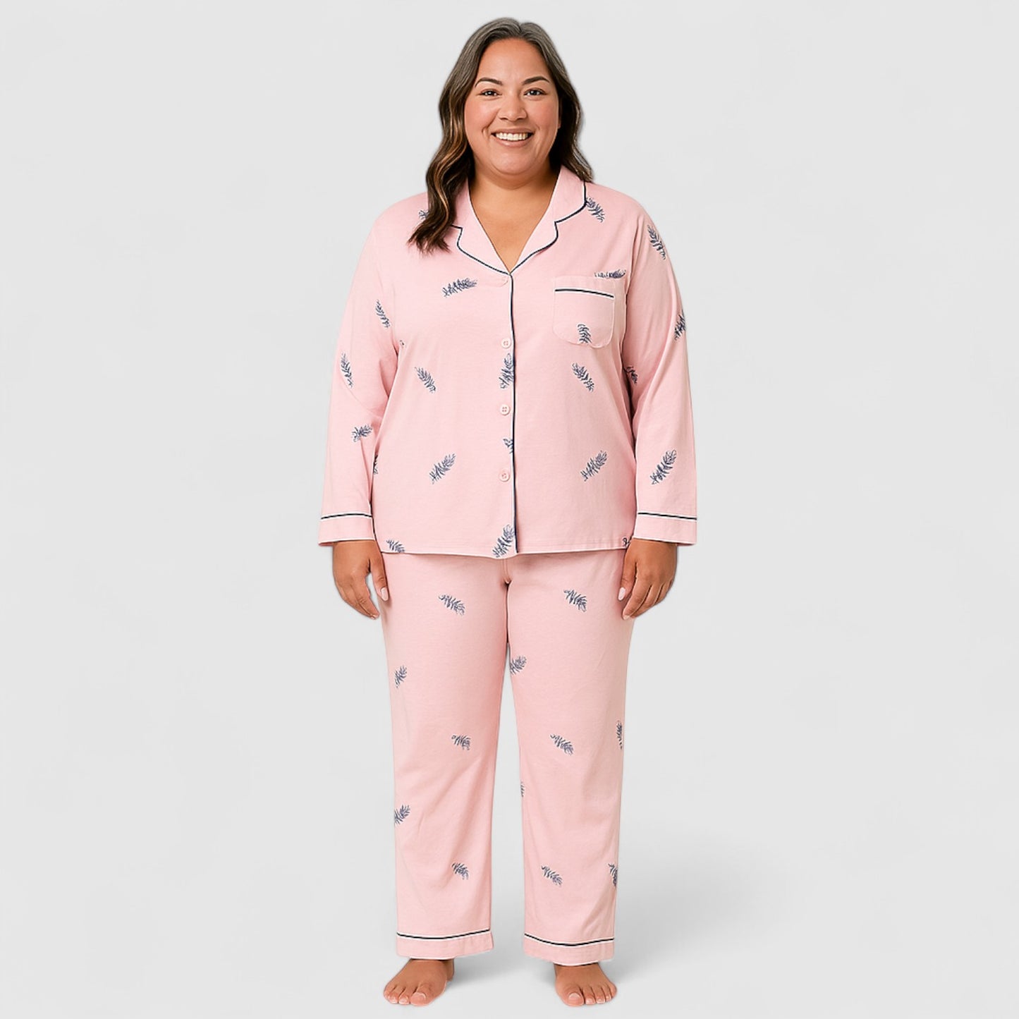 Dames Pyjama Set van katoen – Zacht & Comfortabel