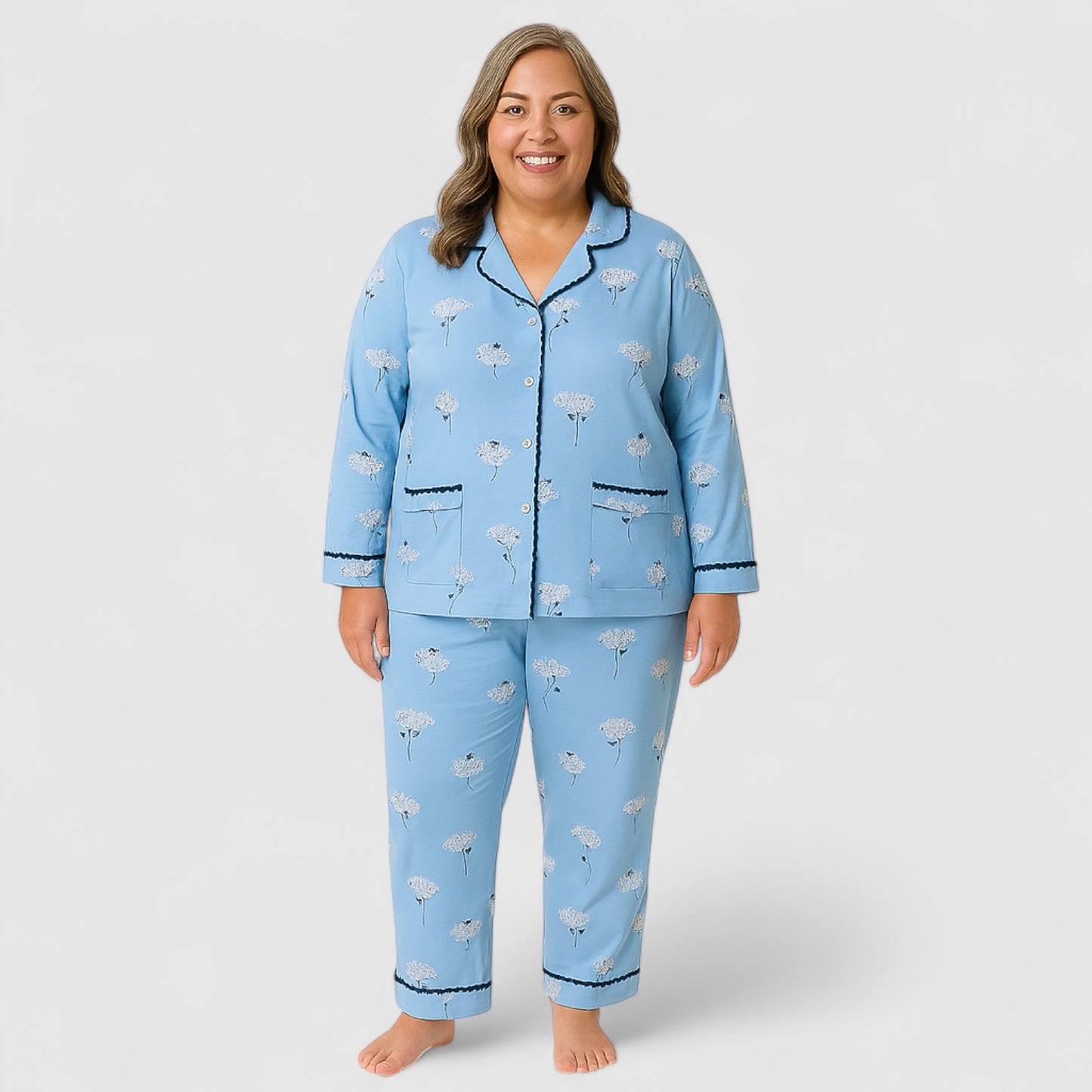 Dames Pyjama Set van katoen – Zacht & Comfortabel