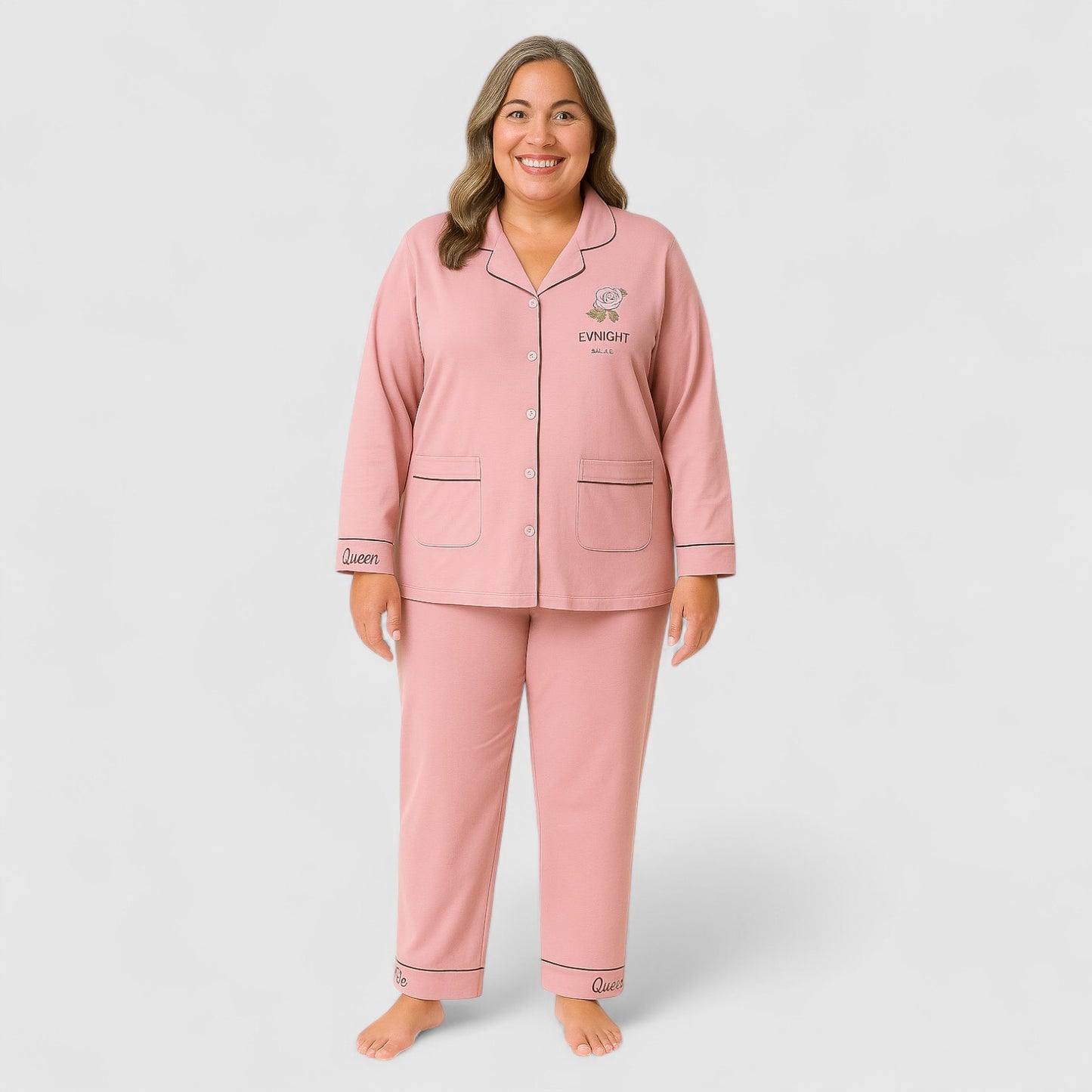Dames Pyjama Set van katoen – Zacht & Comfortabel