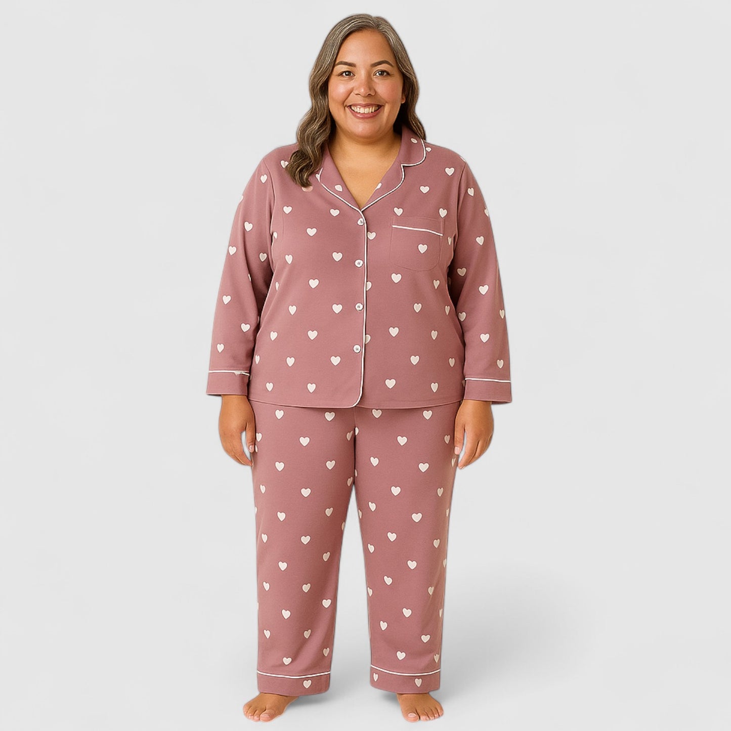 Dames Pyjama Set van katoen – Zacht & Comfortabel