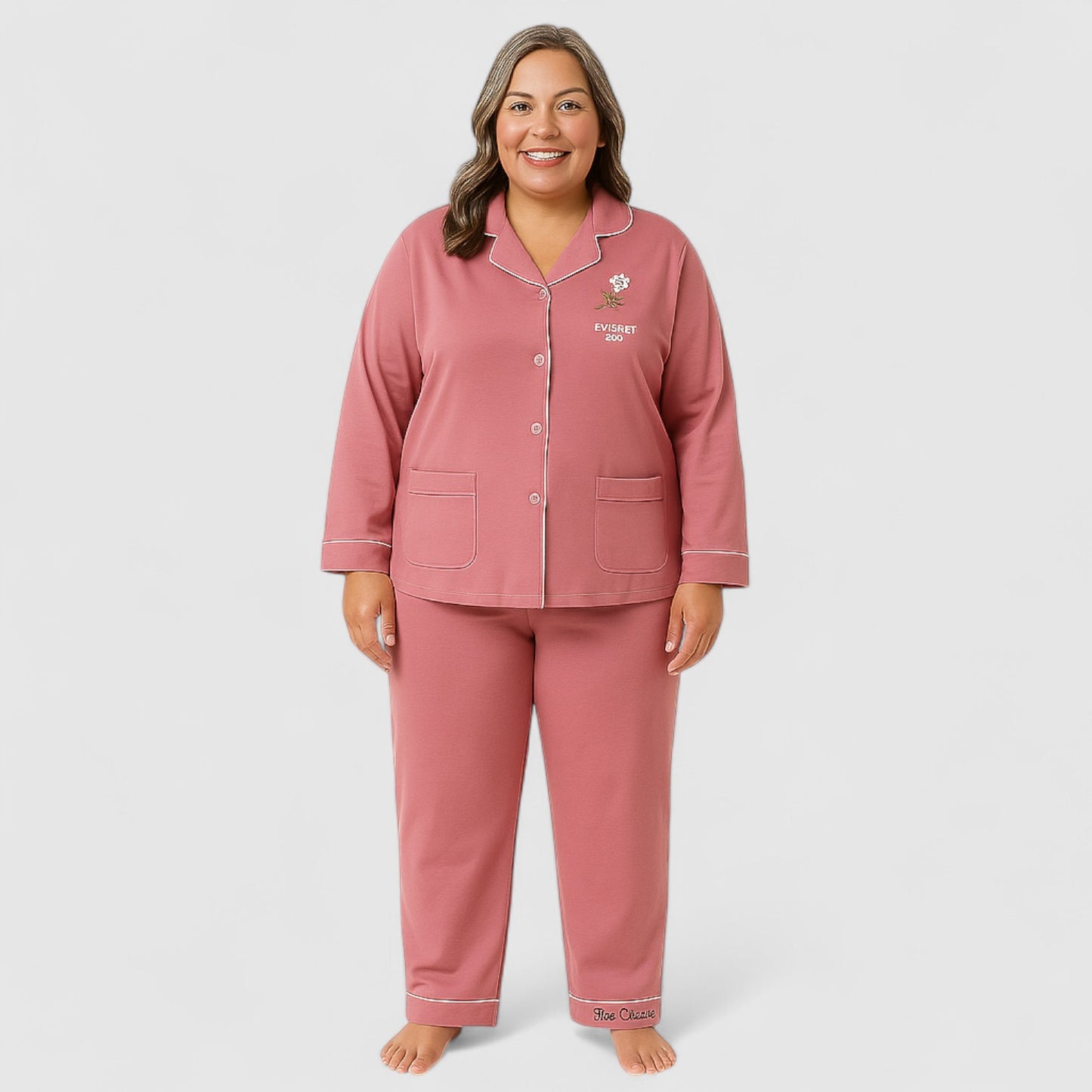 Dames Pyjama Set van katoen – Zacht & Comfortabel