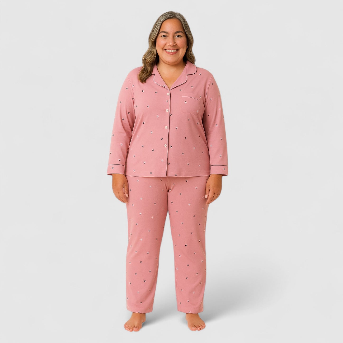 Dames Pyjama Set van katoen – Zacht & Comfortabel