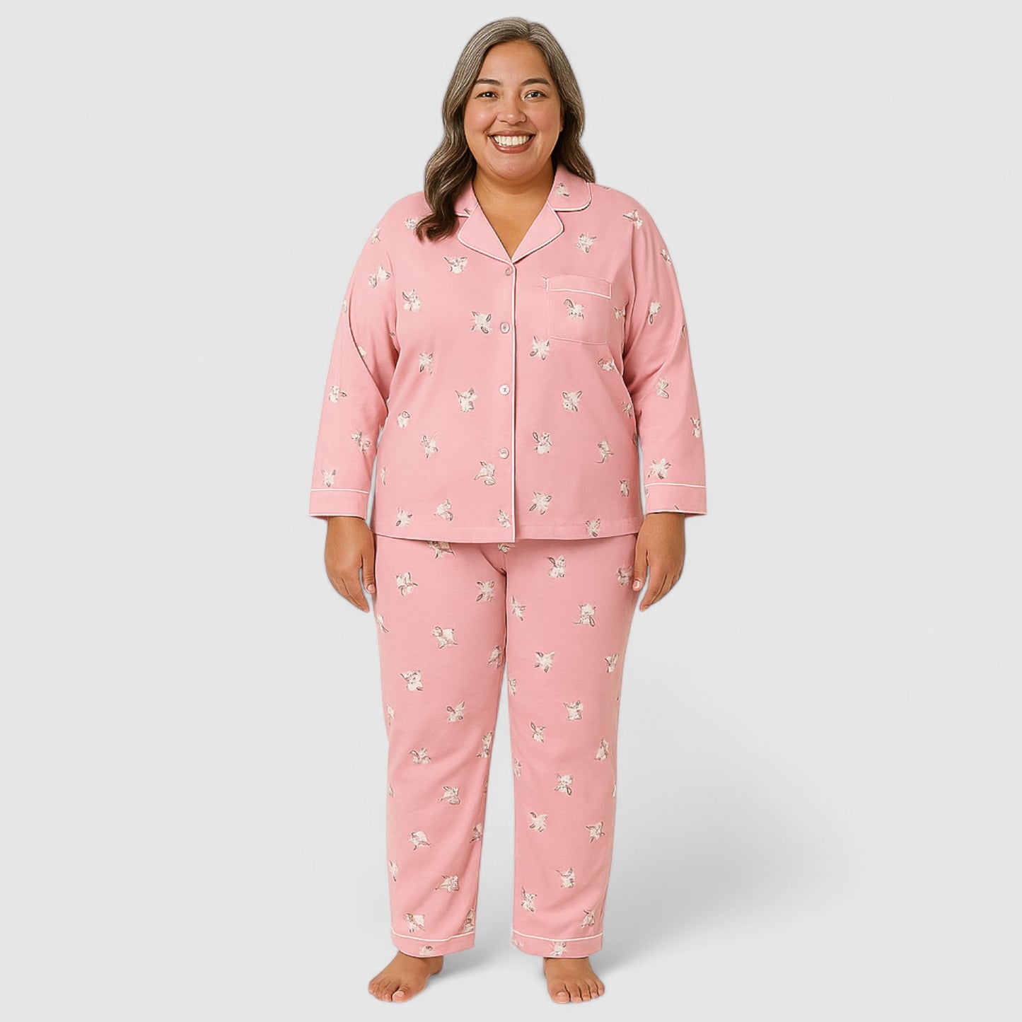 Dames Pyjama Set van katoen – Zacht & Comfortabel