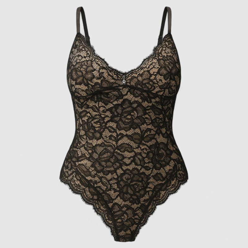 Kanten Corrigerende Thong Bodysuit – Shapewear