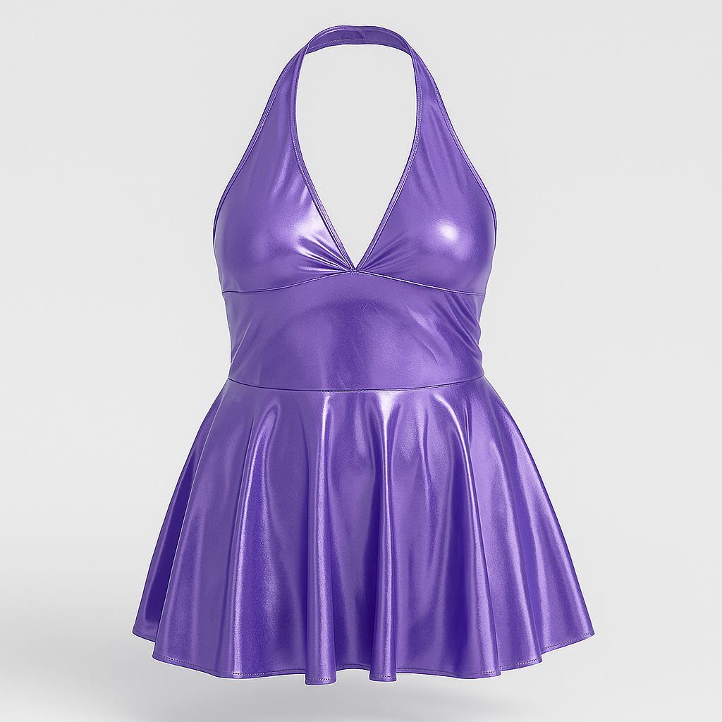 Kunstleren Nachtjapon – Sexy Lingerie in Plus Size