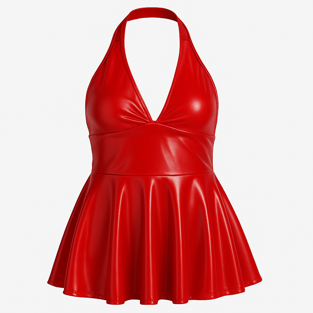 Kunstleren Nachtjapon – Sexy Lingerie in Plus Size