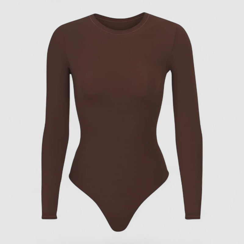 Shapewear Body met Lange Mouwen – Dames Thong Fit