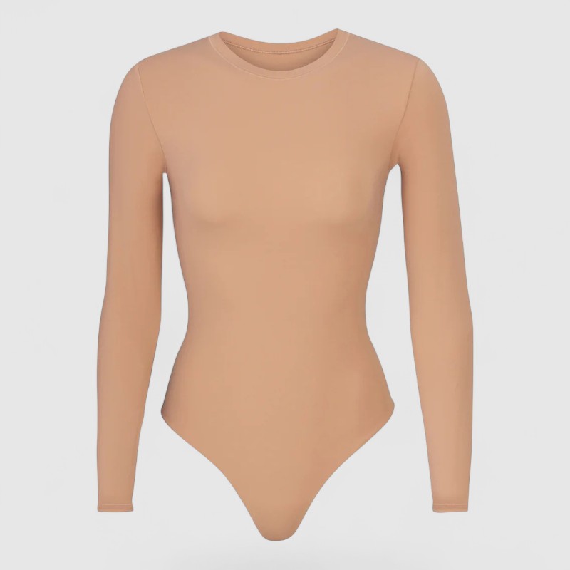 Shapewear Body met Lange Mouwen – Dames Thong Fit