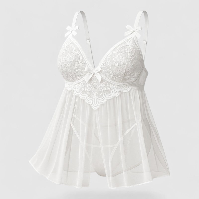 Verleidelijke Plus Size Babydoll - inclusief slip