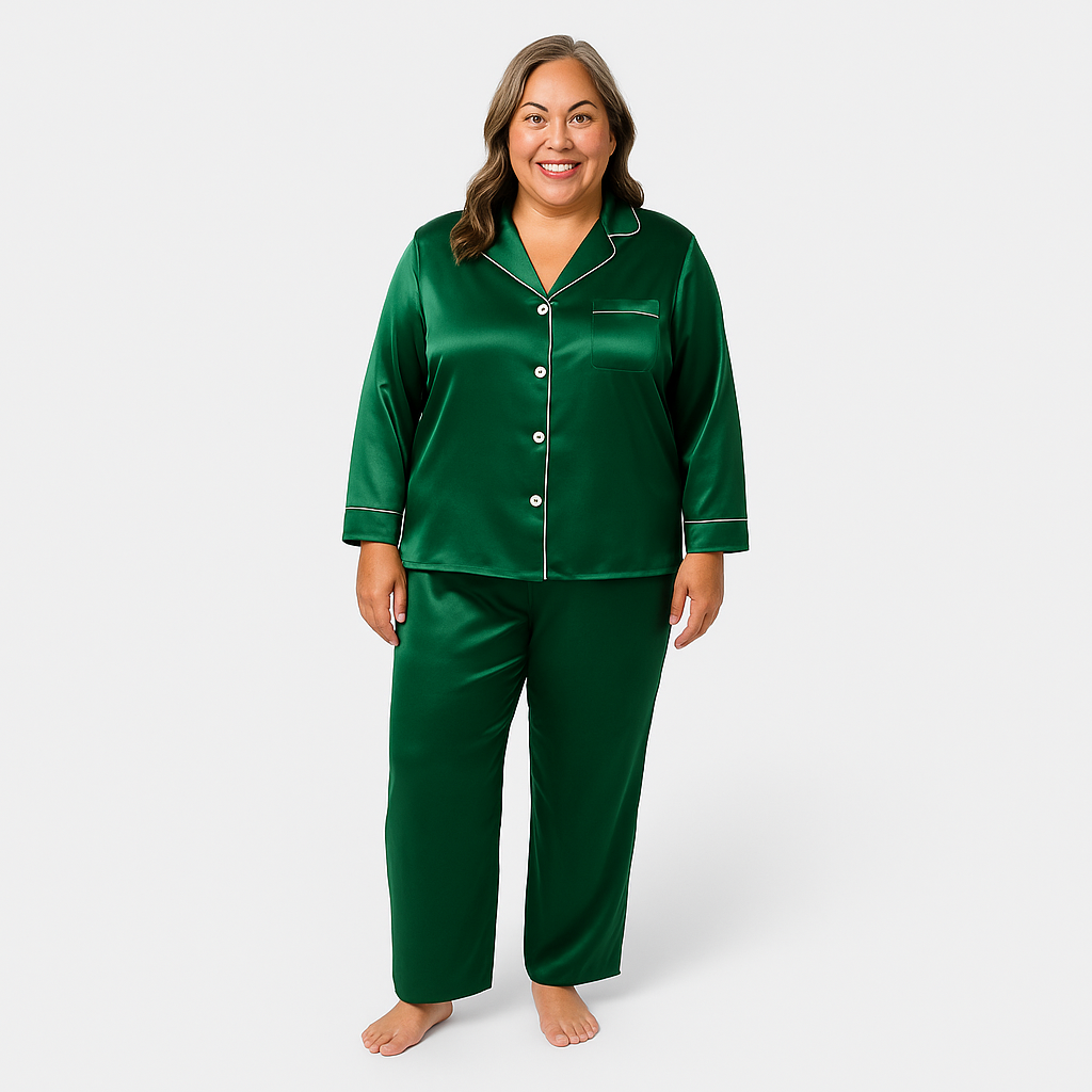 Zachte Dames Pyjama – Comfortabel & Verkrijgbaar in Grote Maten