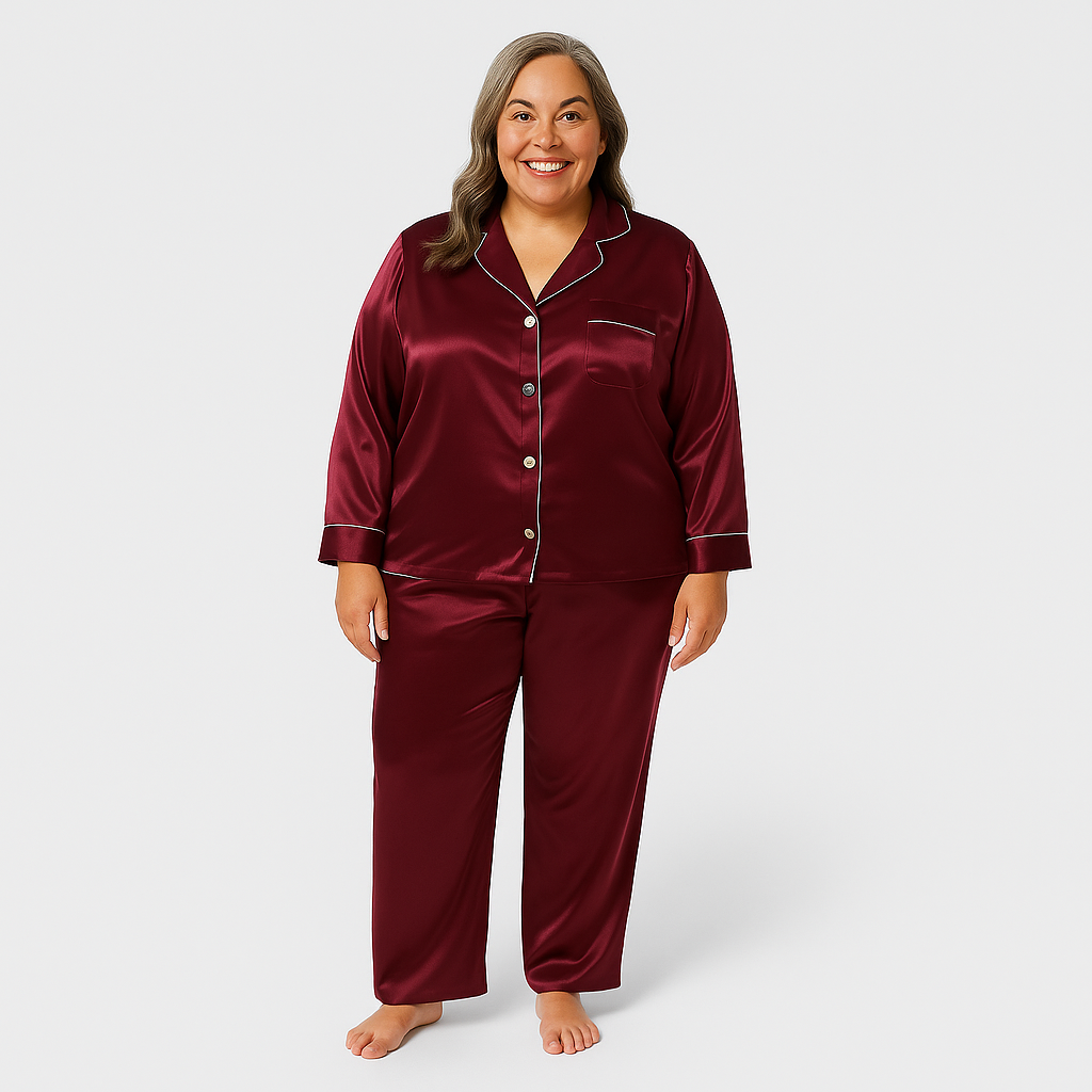 Zachte Dames Pyjama – Comfortabel & Verkrijgbaar in Grote Maten