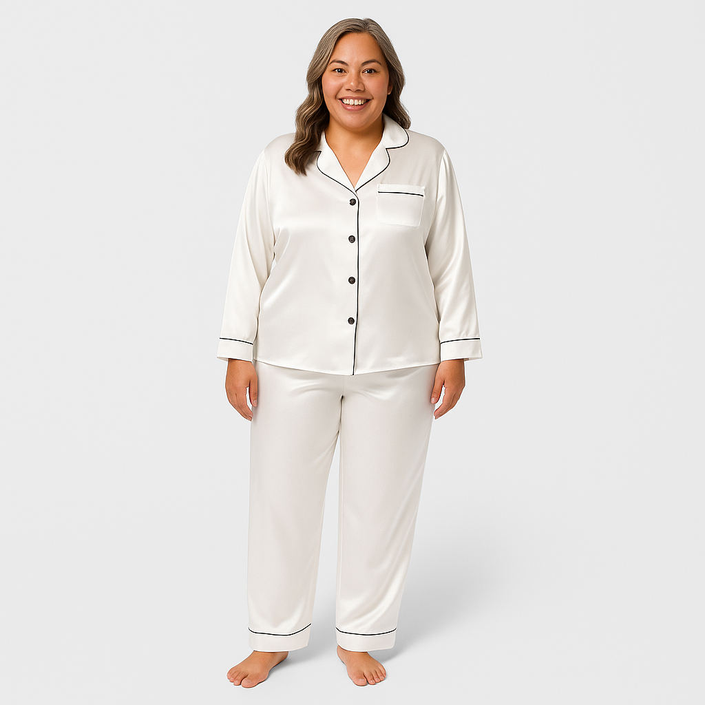 Zachte Dames Pyjama – Comfortabel & Verkrijgbaar in Grote Maten