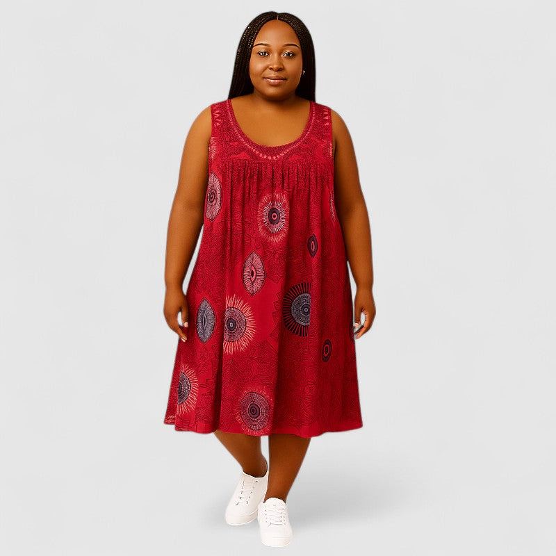 Zomerjurk Mouwloos met Print – Luchtig & Stijlvol