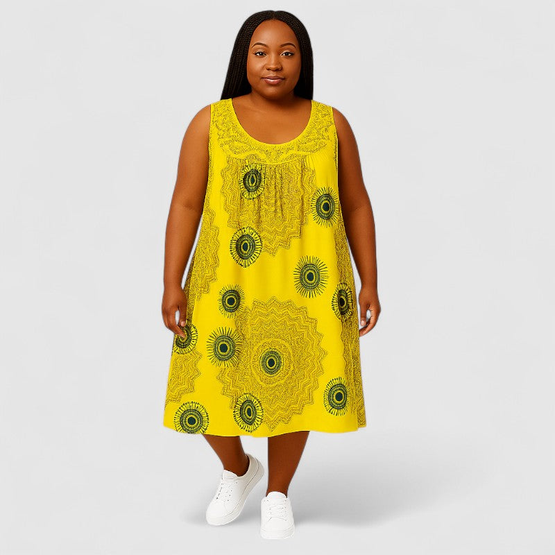 Zomerjurk Mouwloos met Print – Luchtig & Stijlvol