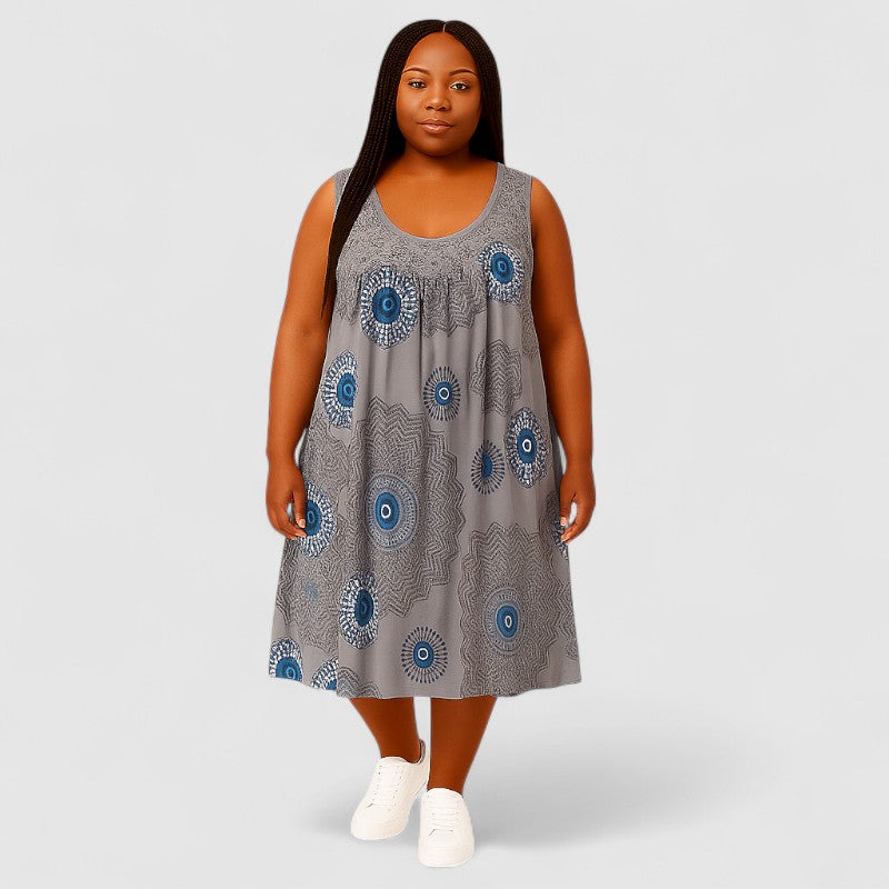 Zomerjurk Mouwloos met Print – Luchtig & Stijlvol