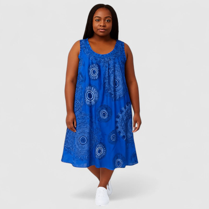 Zomerjurk Mouwloos met Print – Luchtig & Stijlvol
