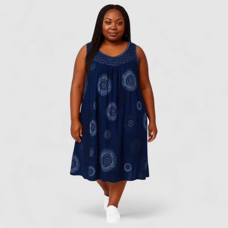 Zomerjurk Mouwloos met Print – Luchtig & Stijlvol