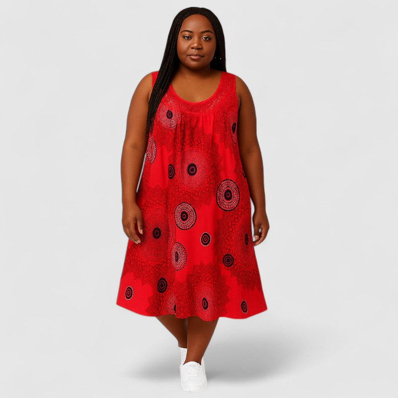 Zomerjurk Mouwloos met Print – Luchtig & Stijlvol