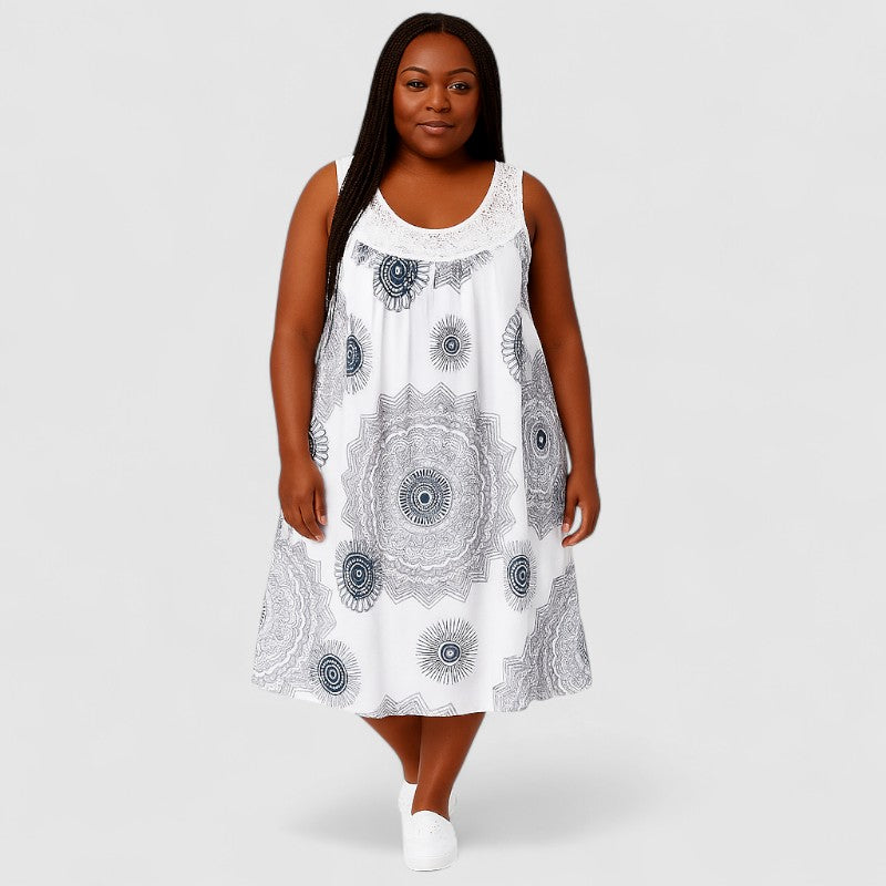 Zomerjurk Mouwloos met Print – Luchtig & Stijlvol