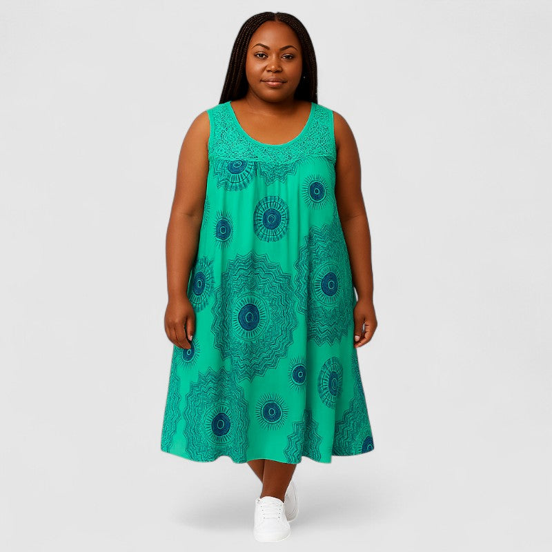 Zomerjurk Mouwloos met Print – Luchtig & Stijlvol