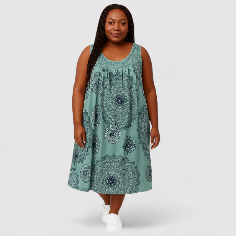 Zomerjurk Mouwloos met Print – Luchtig & Stijlvol