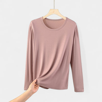 Basic Plus Size Dames Shirt met Lange Mouwen