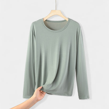 Basic Plus Size Dames Shirt met Lange Mouwen