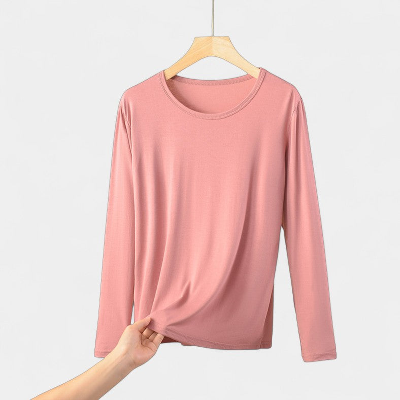 Basic Plus Size Dames Shirt met Lange Mouwen