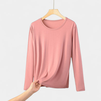 Basic Plus Size Dames Shirt met Lange Mouwen
