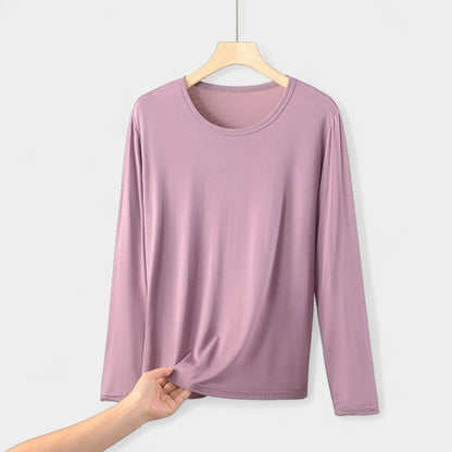 Basic Plus Size Dames Shirt met Lange Mouwen