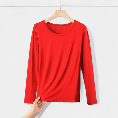 Basic Plus Size Dames Shirt met Lange Mouwen