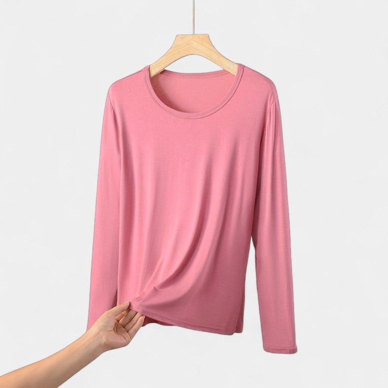 Basic Plus Size Dames Shirt met Lange Mouwen
