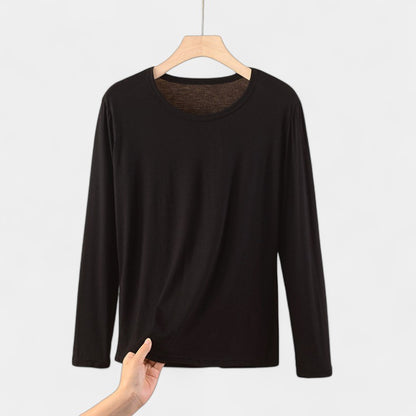 Basic Plus Size Dames Shirt met Lange Mouwen