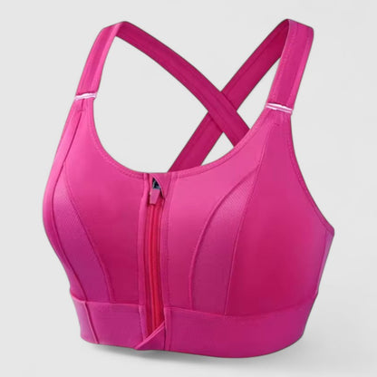 Comfortabele Plus Size Voorsluit Sport BH Martina