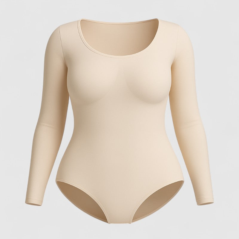 Corrigerende Shapewear Bodysuit met Lange Mouwen