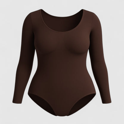 Corrigerende Shapewear Bodysuit met Lange Mouwen