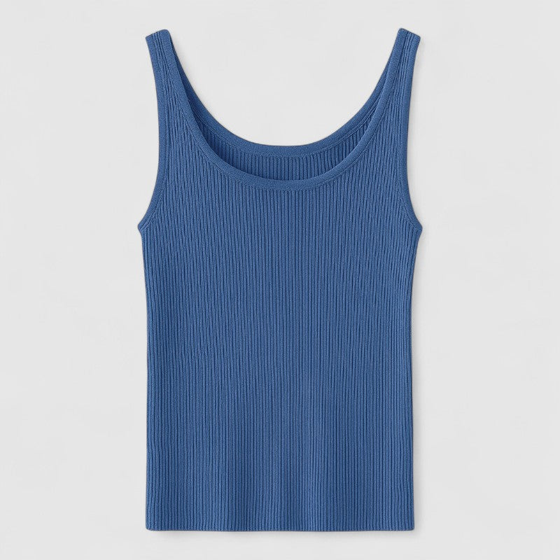Dames Rib Tanktop – Stretch & Plus Size Hemdje
