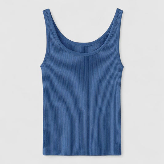 Dames Rib Tanktop – Stretch & Plus Size Hemdje