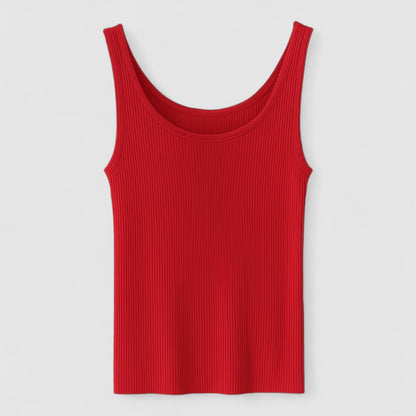 Dames Rib Tanktop – Stretch & Plus Size Hemdje