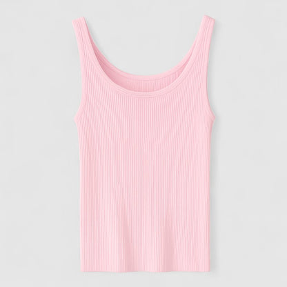 Dames Rib Tanktop – Stretch & Plus Size Hemdje