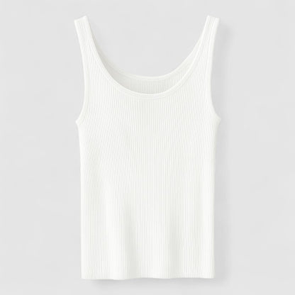 Dames Rib Tanktop – Stretch & Plus Size Hemdje