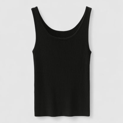 Dames Rib Tanktop – Stretch & Plus Size Hemdje