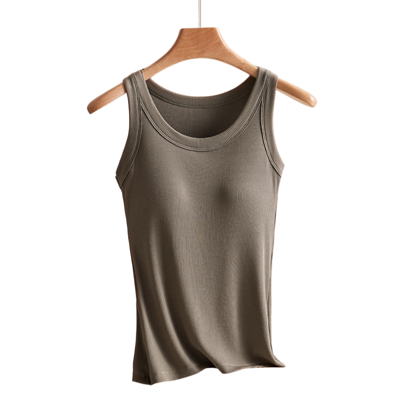 Dames Tanktop met Ingebouwde BH – Naadloos & Comfortabel