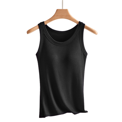 Dames Tanktop met Ingebouwde BH – Naadloos & Comfortabel