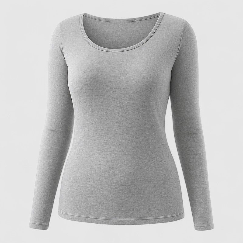 Dames Thermo Shirt Lange Mouw – Plus Size