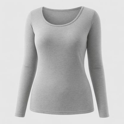 Dames Thermo Shirt Lange Mouw – Plus Size