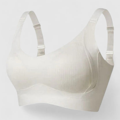 Geribbelde Beugelloze Push-up BH – Comfort & Natuurlijke Lift